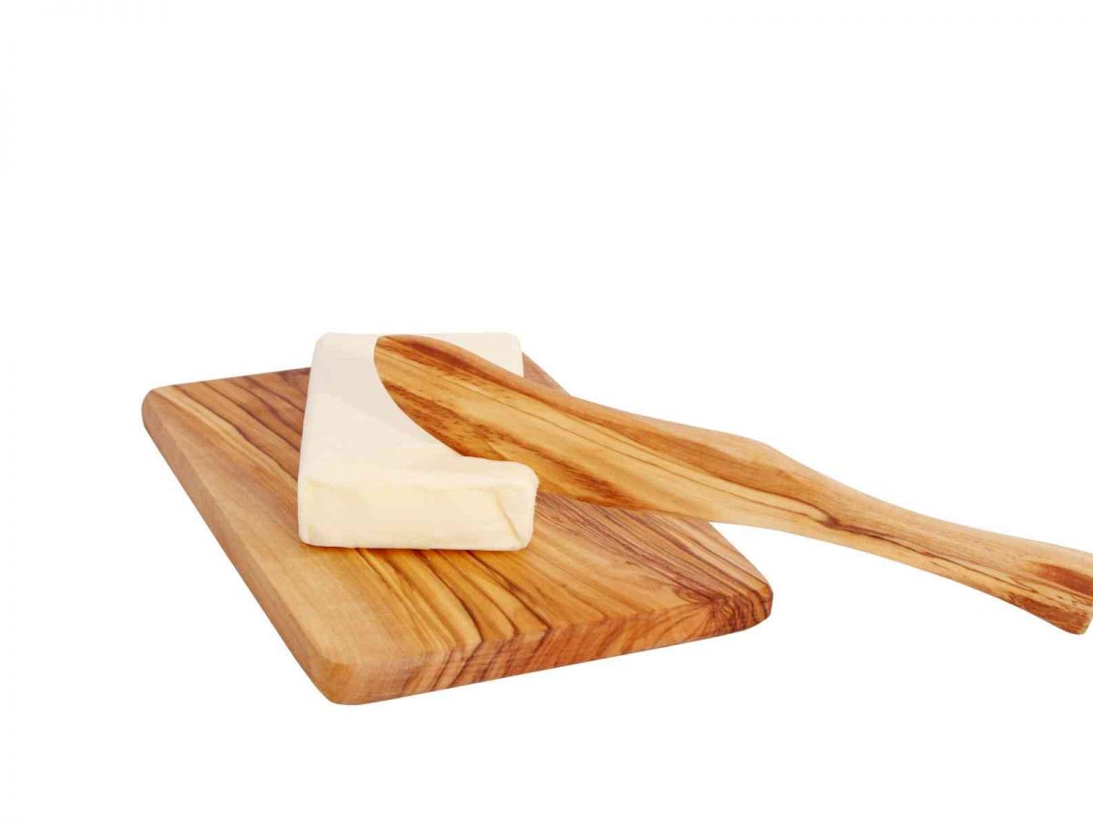 Olive Wood Butter Holder Made in the Holy Land-0