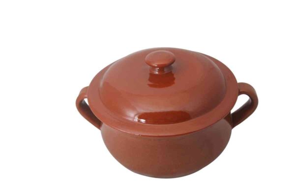 Clay Round Pot - Handmade in Italy-0