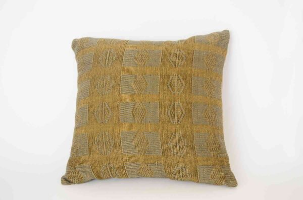 Military Wool Pillow Crafted in Senegal, Tailored in Italy-0