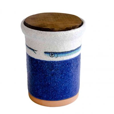 Ceramic Anchovy Salty Pot - Handmade in Italy-0