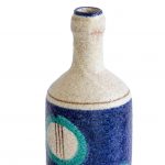 Blue Ceramic Bottle - Handmade in Italy-974