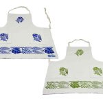 Wheat Motif Hand-printed Aprons - Handmade in Italy-0