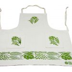 Wheat Motif Hand-printed Aprons - Handmade in Italy-1450