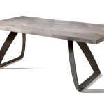 BRIDGE Gray Ash Table with Black Legs (Small)-0