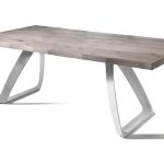 BRIDGE Fixed Dining Table White Legs (Small)-0
