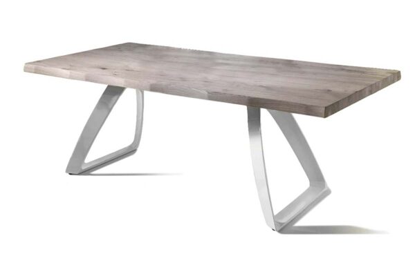 BRIDGE Fixed Dining Table White Legs (Small)-0